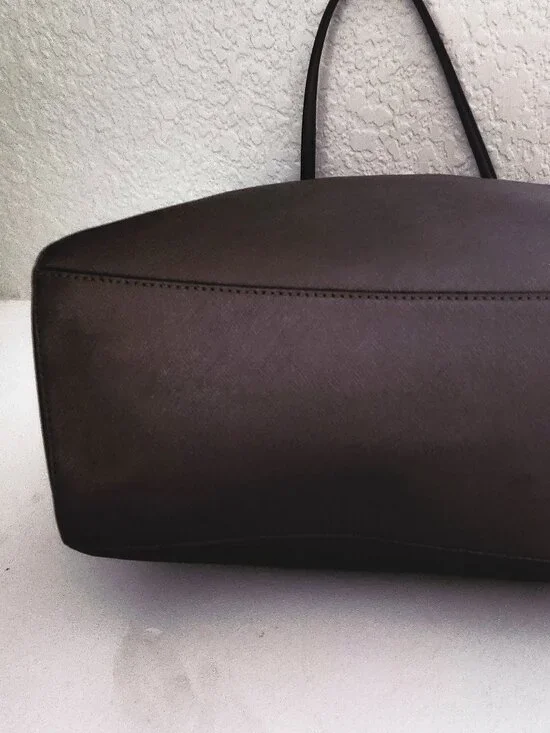 Euc Coach Madison Brown/Bronze Metallic Tote Bag Xl - Picture 9 of 15